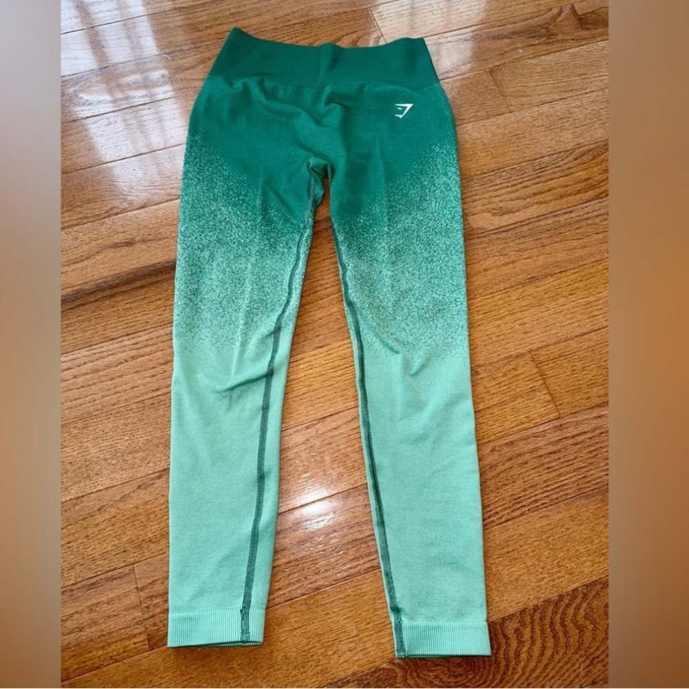 Gymshark Ombre Green Seamless Leggings